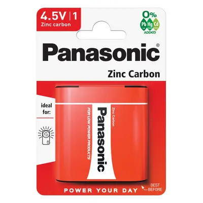 Panasonic Red Zinc 4.5V/3R12 zinkouhlíková batéria (1ks)