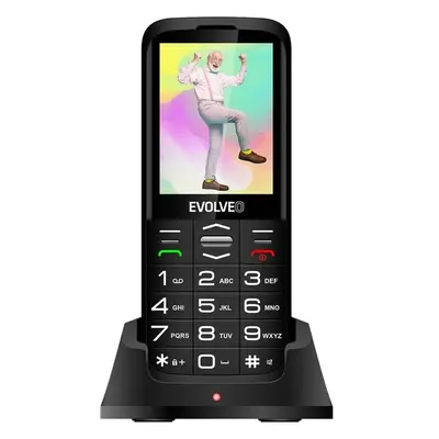 EVOLVEO EasyPhone XO mobilný telefón pre seniorov čierny