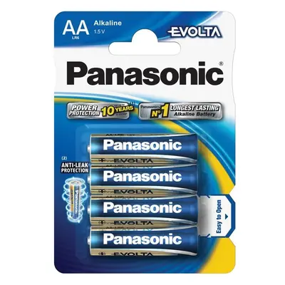 Panasonic Evolta AA alkalické batérie, 4 ks