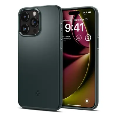 Spigen Thin Fit kryt iPhone 15 Pro Max zelený