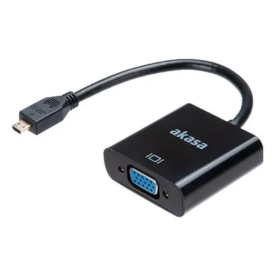 Akasa redukcia micro HDMI - VGA, M/F, 15cm