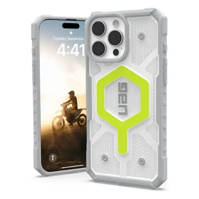 UAG Pathfinder Clear Magsafe kryt iPhone 16 Pro Max Active Neon