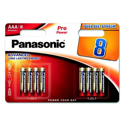 Panasonic Pro Power Gold AAA alkalická batéria, 8 ks