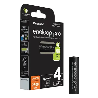 Panasonic Eneloop PRO AA nabíjacia batéria 2500 mAh (4ks)