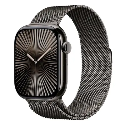 Apple Watch Series 10 Cellular 46mm Bridlicovo šedý titán s bridlicovo šedým milánskym ťahom