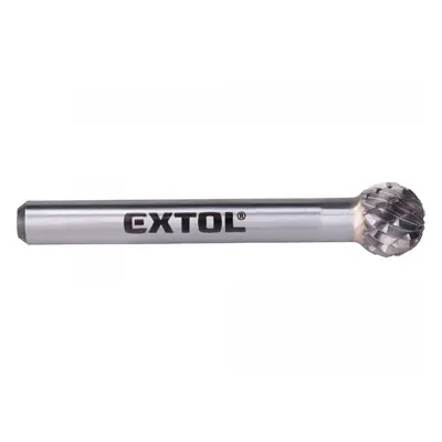 EXTOL INDUSTRIAL Fréza karbidová, guľová, pr.10mm/stopka 6mm, sek stredná (double-cut) 8703734