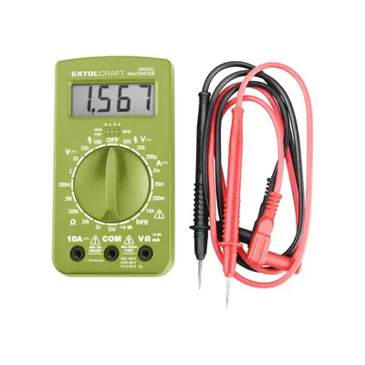 EXTOL CRAFT Multimeter digitálný (U, I, R) 600011