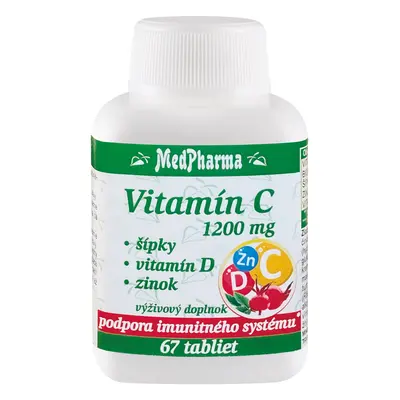 MedPharma Vitamín C mg – šípky, vitamín D, zinok