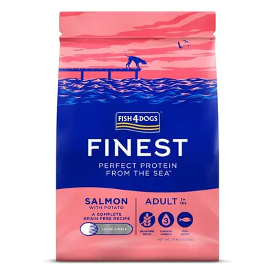 FISH4DOGS Granule malé pre dospelých psy Finest losos so zemiakmi 1,5kg, 1+