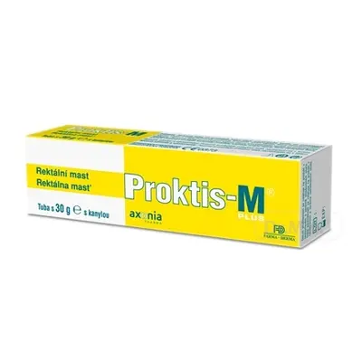 PROKTIS-M PLUS rektálna masť na hojenie rán s obsahom kyseliny hyalurónovej