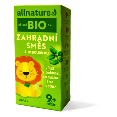 Allnature BIO Detský čaj Záhradná zmes s medovkou