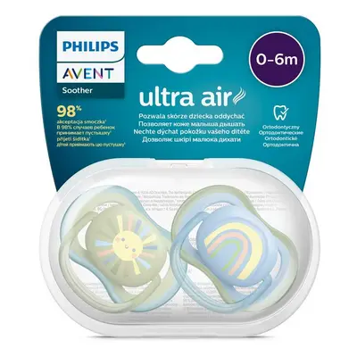 Philips AVENT Cumlík Ultra air obrázok 0-6m chlapec (dúha) 2ks