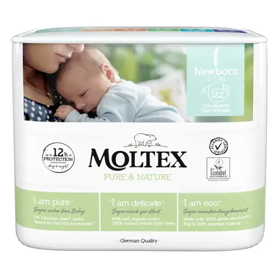 Moltex Pure & Nature Plienky Newborn kg