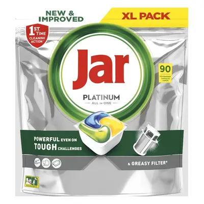 Jar Platinum All In One Kapsuly Do Umývačky Riadu Citrón, Kapsúl