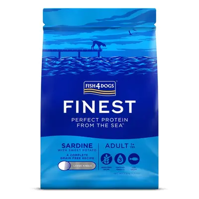 FISH4DOGS Granule veľké pre dospelých psov Finest sardínka so sladkými zemiakmi 1,5kg, 1+