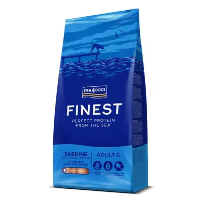 FISH4DOGS Granule malé pre dospelých psy Finest sardínka so sladkými zemiakmi 6kg, 1+