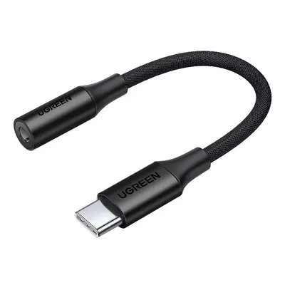 Ugreen AV161 adaptér 3.5 mm mini jack / USB-C, čierny