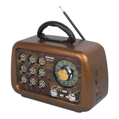 Rádio prenosné KEMAI MD-1901BTZ GOLD retro