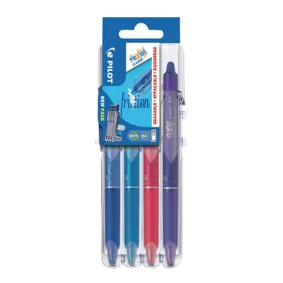 WLT4 PILOT FRIXION klikacie pero, 0.7 mm, mix farieb