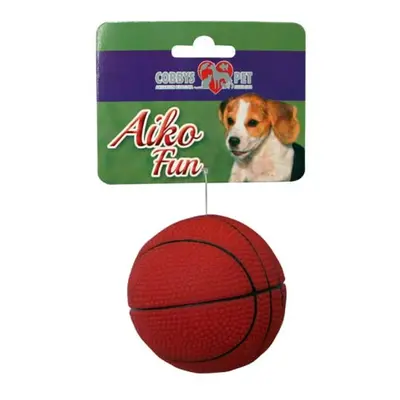 COBBYS PET AIKO FUN Basketbalová lopta 7,3cm gumená hračka pre psov