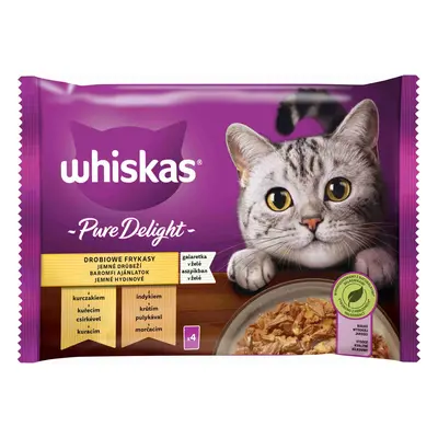 WHISKAS KapsičKa Pure Delight hydinový výber v želé 4pack