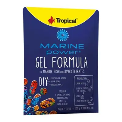 TROPICAL Marine Power Gel Formula 35g krmivo vo forme želé pre bezstavovce a morské ryby