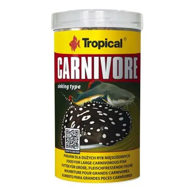 TROPICAL Carnivore 500ml/300g krmivo pre veľké dravé ryby