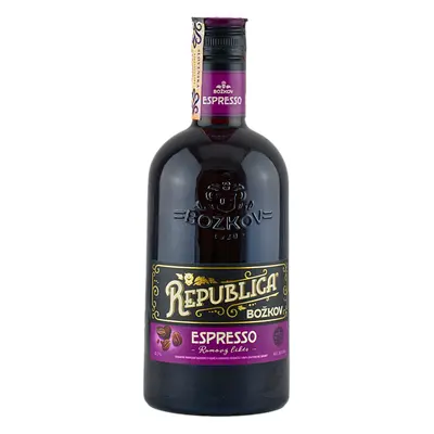 Božkov Republica Espresso 33% 0,7 l (čistá fľaša)