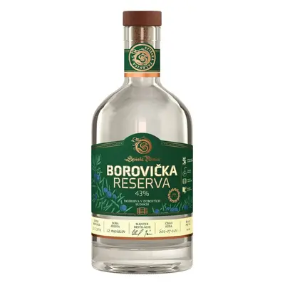 RESERVA Borovička 43% 0,7 l (čistá fľaša)