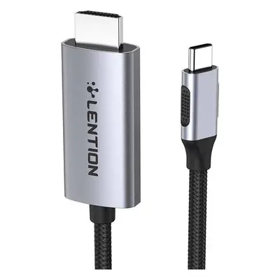 Lention Kabel USB-C na 4K60Hz HDMI, 3 m (šedý)