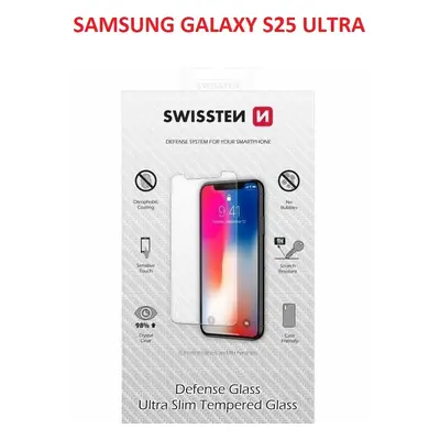 OCHRANNÉ TEMPEROVANÉ SKLO SWISSTEN PRO SAMSUNG S938B GALAXY S25 ULTRA 5G RE 2,5D