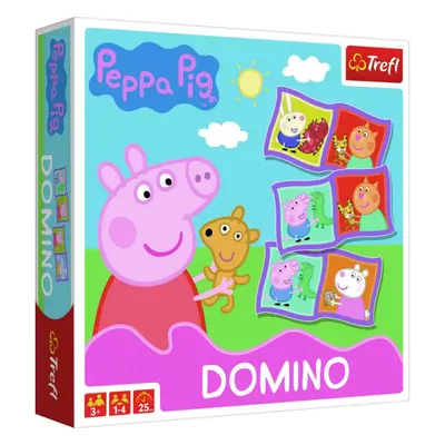 Trefl Domino papierové Peppa Pig / Prasiatko Peppa 28 kartičiek