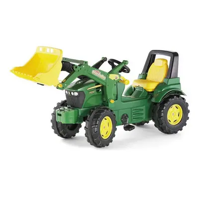 Šliapací traktor John Deere s předním nakladačem