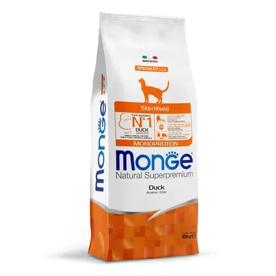 Monge Cat Monoprotein Sterilised suché krmivo pre mačky - kačica 1,5 kg