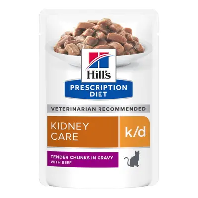 Hill's Prescription Diet™ k/d Feline Kidney Care Beef krmivo v hliníkovej kapsičke x g