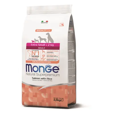 Monge Speciality Line Extra Small Adult Monoprotein suché krmivo pre psov - losos, ryža 2,5 kg