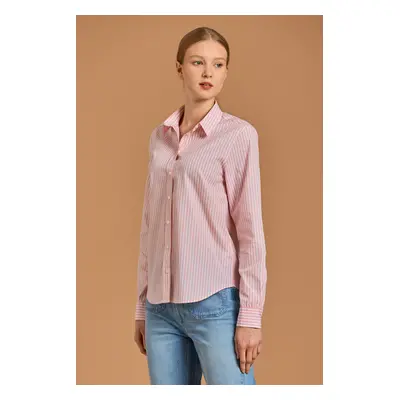 KOŠEĽA GANT REG BROADCLOTH STRIPED SHIRT PREPPY PINK