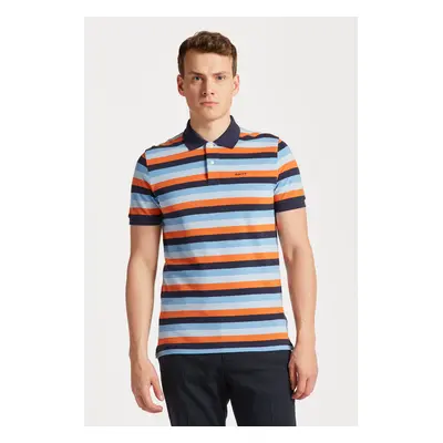 POLOKOŠEĽA GANT MULTI STRIPE SS PIQUE MULTICOLOR