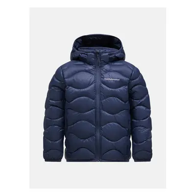 Bunda Peak Performance Jr Helium Down Hood Jacket Blue Shadow