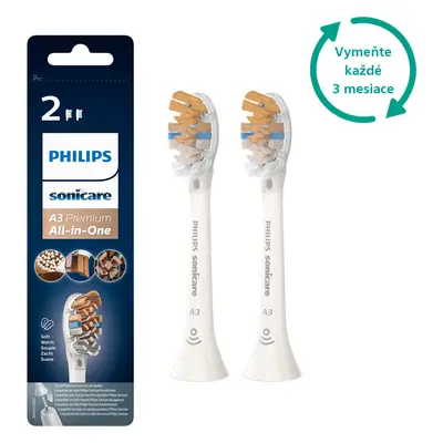 Štandardná veľkosť hlavice sonickej kefky 2 ks Philips Sonicare Prestige HX9092/10