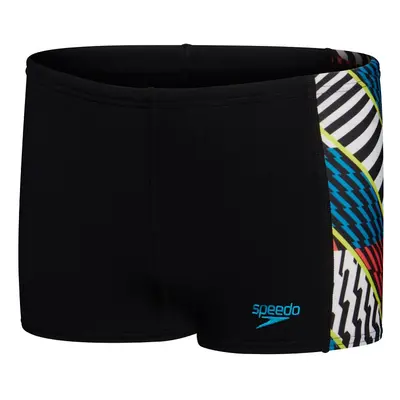 Speedo digital panel aquashort boy black/white/watermelon/bolt/bitter