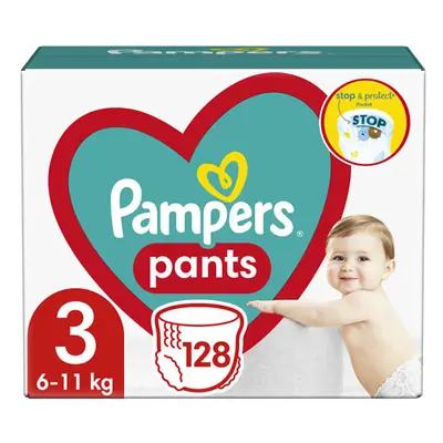 Pampers Pants Mega Box Plienkové nohavičky veľ. 3 (128 ks)