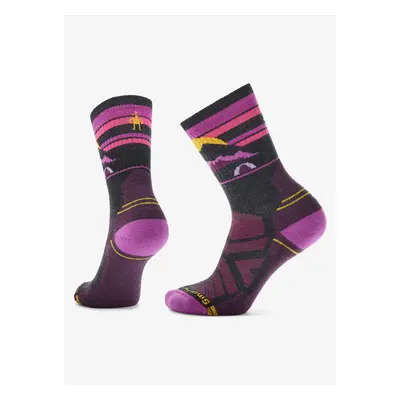 Dámske ponožky Smartwool Hike Light Cushion Mountain Moon Crew Socks - charcoal