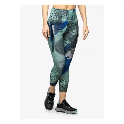 Dámske bežecké legíny adidas Adizero All Over Print Tights - black/lucid blue