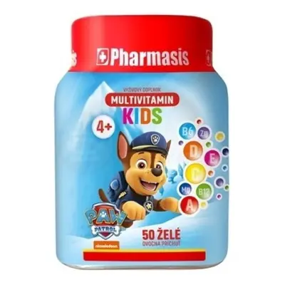 PHARMASIS Multivitamín kids Labková patrola želé pre deti modrá ks