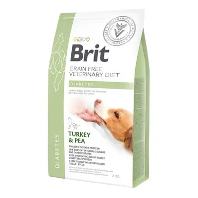 BRIT Veterinary diet grain free diabetes granuly pre psov, Hmotnosť balenia: kg