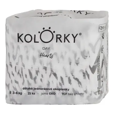 KOLORKY DAY Jednorazové EKO plienky srdce (3-6 kg) kusov