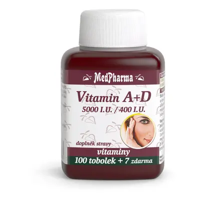 MEDPHARMA Vitamín A + D (5000 I.U./400 I.U.) kapsúl