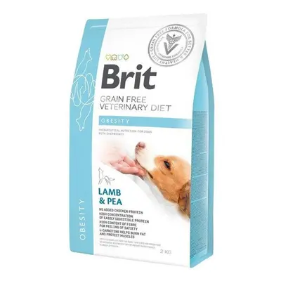 BRIT Veterinary diet grain free obesity granuly pre psov, Hmotnosť balenia: kg