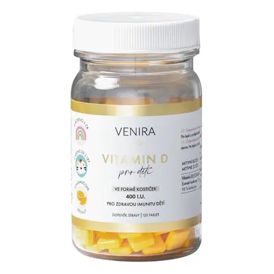 VENIRA Kids vitamín D pre deti pomaranč cmúľacích tabliet